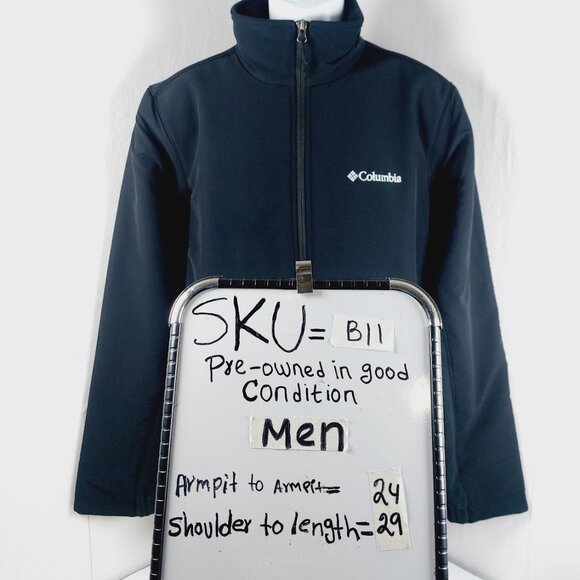 Columbia Men's Black Mission Air Interchange Hybrid Shell Fleece Jacket Size M - Picture 12 of 12